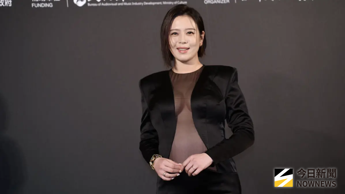 ▲第27屆台北電影節頒獎典禮今（5）日隆重登場，主持人劉品言（如圖）挺著5月大孕肚現身。（圖／記者林柏年攝影）