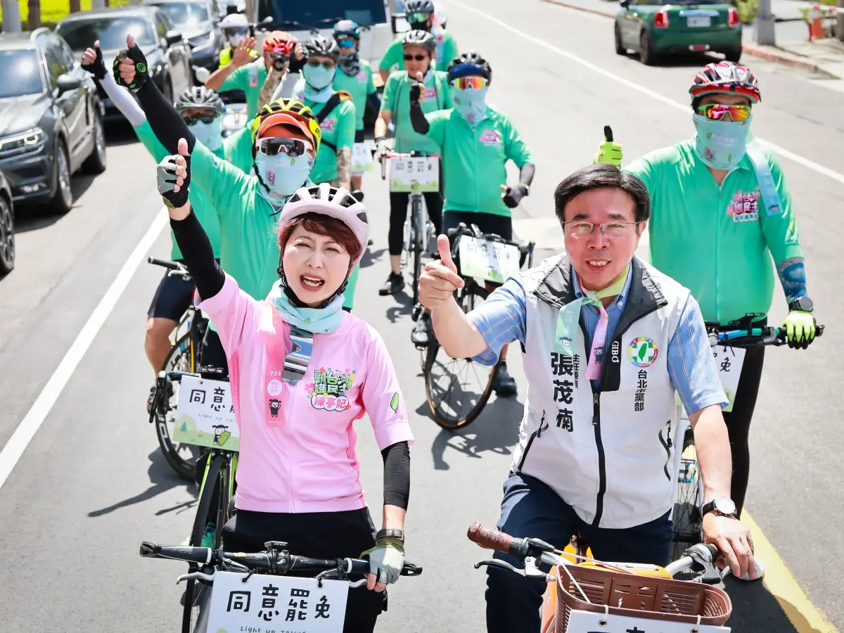 ▲妃妃鐵馬結合剷除黑芯罷團　台北黨部主委共同推動罷免行動（圖／劉祐龍攝影）