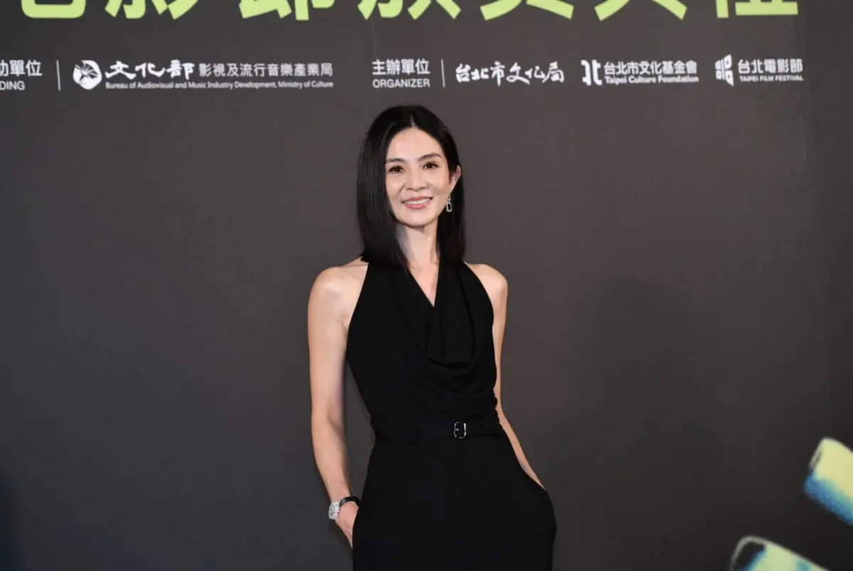 ▲51歲的楊采妮闊別11年再回歸台北電影節，上一次是當評審，這一次將作為壓軸的「百萬首獎」頒獎人，不但美貌依舊，也仍然散發女神的光采。（圖／記者林柏年攝）