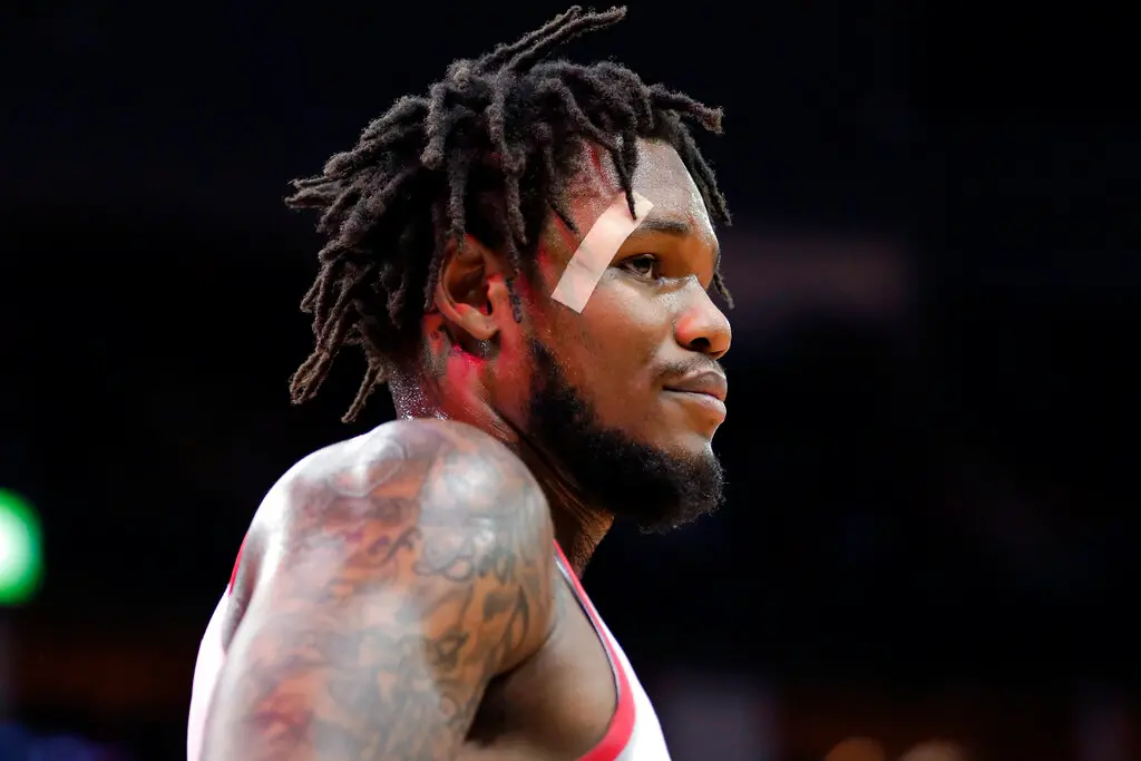 ▲曾效力洛杉磯湖人的前NBA球員Ben McLemore，因2021年在隊友Robert Covington家中聚會期間性侵一名21歲女大學生，被美國陪審團裁定強姦與性虐待罪名成立。（圖／美聯社／達志影像）