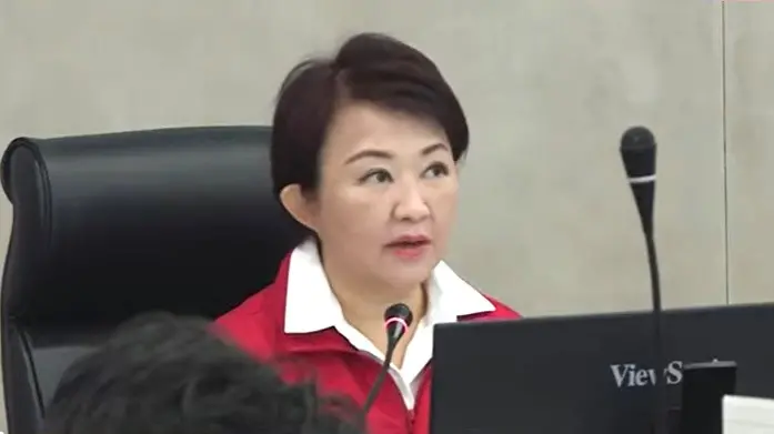 ▲台中市長盧秀燕今天宣布晚間6時起停班課。（圖／台中市政府提供，2025.07.06）