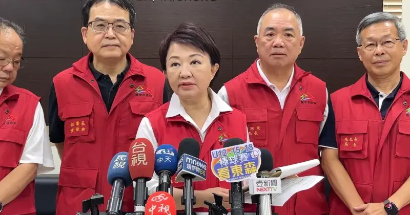 ▲台中市長盧秀燕表示，極端氣候下，現有的排洪設施來不及馬上消化暴雨帶來的水量。（圖／台中市政府提供，2025.07.06）