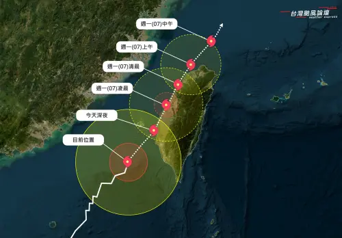 丹娜絲颱風登陸機率很高！「桃園、新竹10縣市」最新警戒區一次看
