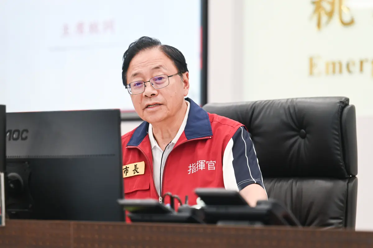 ▲桃園市長張善政宣布，明（7）日除蘆竹區、大園區、觀音區、新屋區停止上班上課外，其他區域各機關學校照常上班上課。（圖／桃園市政府提供）