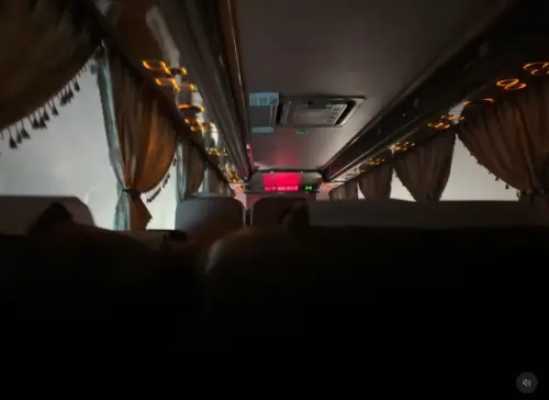 ▲客運遇到颱風風雨（圖／翻攝自Threads＠oscarou_0630）