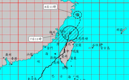 丹娜絲颱風逐漸遠離,今天中午,中央氣象署解除陸上颱風警報,台灣脫離暴風圈,海上警報則預估傍晚解除。(圖/中央氣象署) ▲丹娜絲颱風逐漸遠離,今天中午,中央氣象署解除陸上颱風警報,台灣脫離暴風圈,海上警報則預估傍晚解除。(圖/中央氣象署)