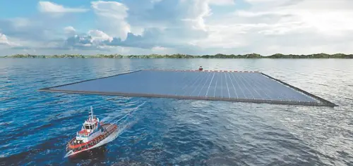 ▲旭東環保2023年起為期2年半的「離岸太陽光電系統浮台技術開發計畫」能專計畫。圖／旭東提供