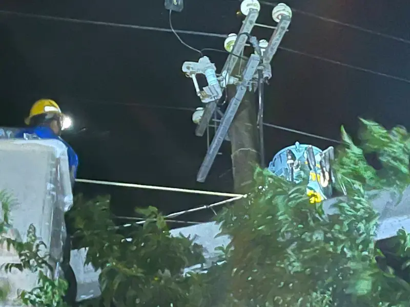 屏東8326戶停電　台電連夜搶修全數復電