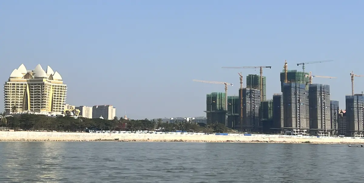 ▲湄公河金三角段出現砷污染，疑似與緬甸邊境監管鬆散的採礦作業有關。（圖／讀者提供）