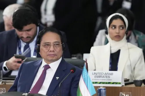 越南總理范明政 ▲越南總理范明政誓言力拚2025年經濟成長8%以上。(圖/美聯社/達志影像)