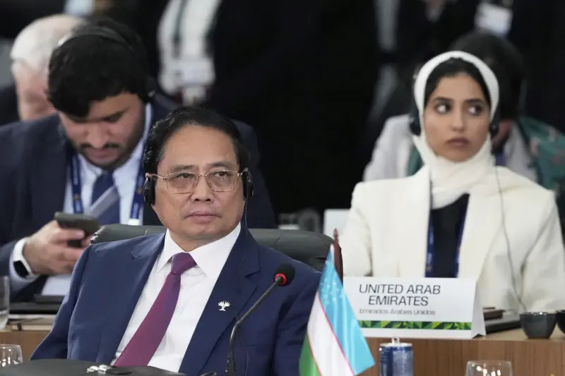 ▲越南總理范明政誓言力拚2025年經濟成長8%以上。（圖／美聯社／達志影像）