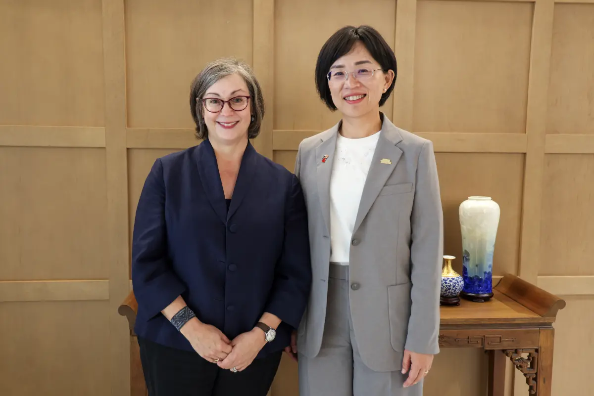 ▲蘇巧慧訪美會AIT執行理事藍鶯。（圖／蘇巧慧辦公室提供）