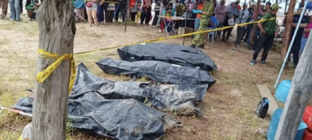 ▲馬來西亞海域異常風浪讓一艘船翻覆，造成至少10人罹難，包括3名孩童。（圖／翻攝自海務部臉書）