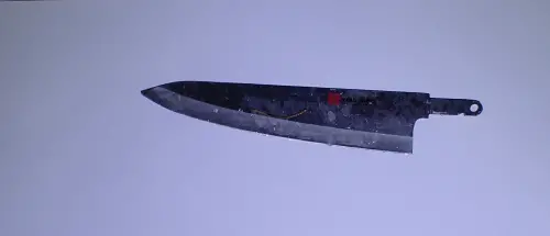 ▲土城家暴男殺妻、殺小姨子的兇刀。（圖／翻攝畫面）