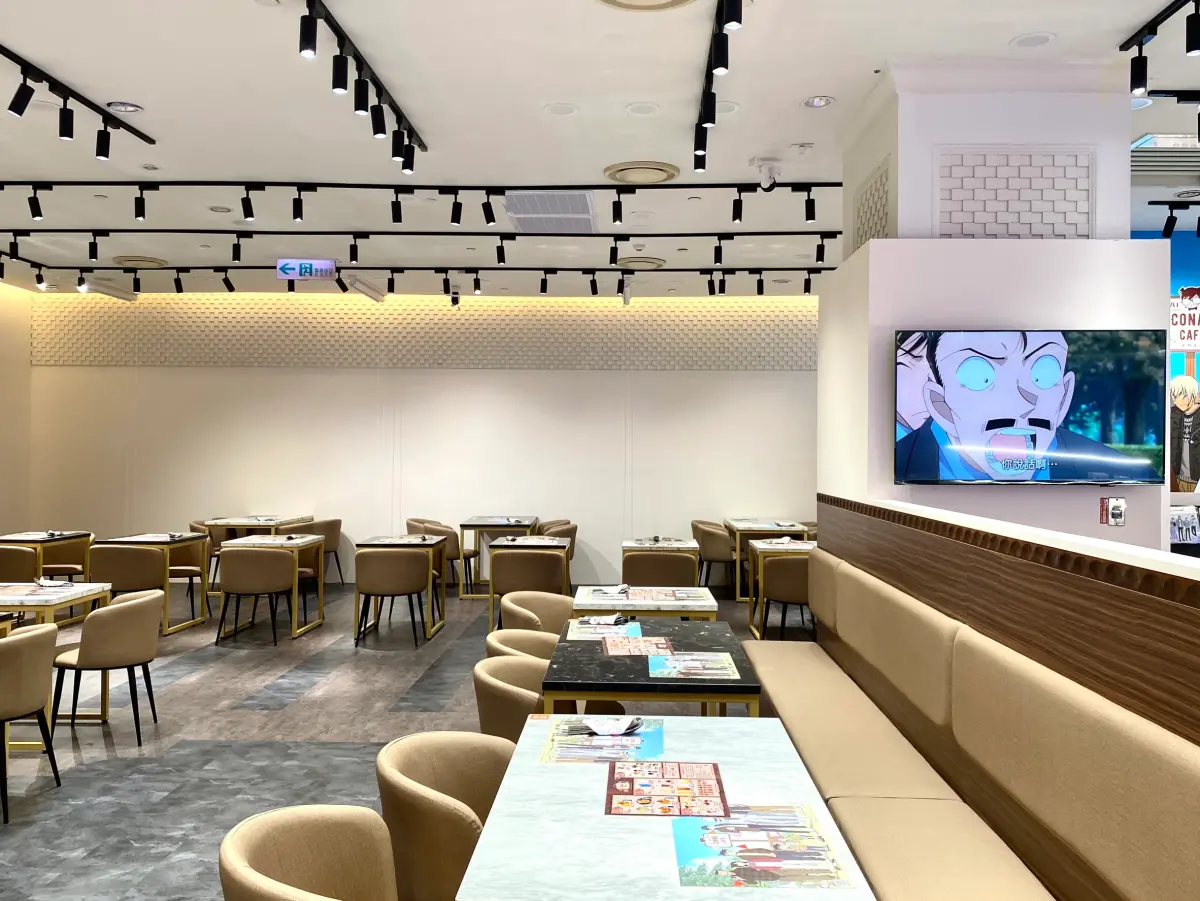 ▲《名偵探柯南》主題Café即日起至8月14日於高雄夢時代限時登場。（圖／夢時代提供）