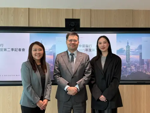 ▲仲量聯行2025第二季記者會,仲量聯行商業不動產部副總經理游淑芬(左一)、台灣董事總經理侯文信(左二)、行銷部經理邱凡芮(右一)(圖/記者張家瑋攝) ▲仲量聯行2025第二季記者會,仲量聯行商業不動產部副總經理游淑芬(左一)、台灣董事總經理侯文信(左二)、行銷部經理邱凡芮(右一)一同出席。(圖/記者張家瑋攝)