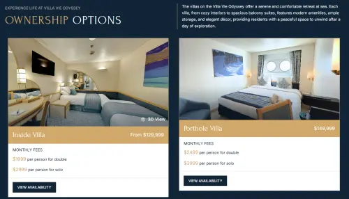 ▲Villa Vie Residences的「永續航行」的住宅型郵輪奧德賽(Odyssey),有多種房型可以選擇。(圖/翻攝自Villa Vie Residences臉書) ▲▲Villa Vie Residences的「永續航行」的住宅型郵輪奧德賽(Odyssey),有多種房型可以選擇。(圖/翻攝自Villa Vie Residences官網)