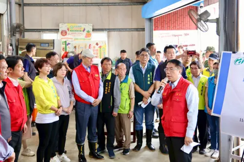 陪同總統賴清德視察　黃偉哲：全力支援農漁民度過難關
