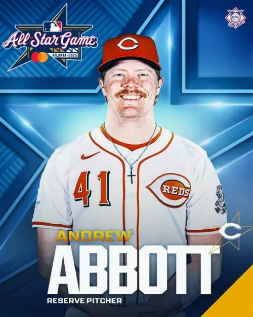 Andrew Abbott(圖片來源/截自MLB X) ▲Andrew Abbott將替補山本由伸入選本屆明星賽(圖片來源/截自MLB X)