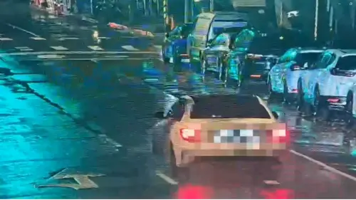 運將下車抽菸遭撞死 600萬賓士全毀駕駛肇逃 ▲賓士車主到案告訴警方,不是他開的是借給別人。(圖/翻攝畫面)