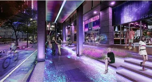 DREAM PLAZA 餐酒館與露天座席。(圖/統一時代百貨提供) ▲DREAM PLAZA 餐酒館與露天座席。(圖/統一時代百貨提供)