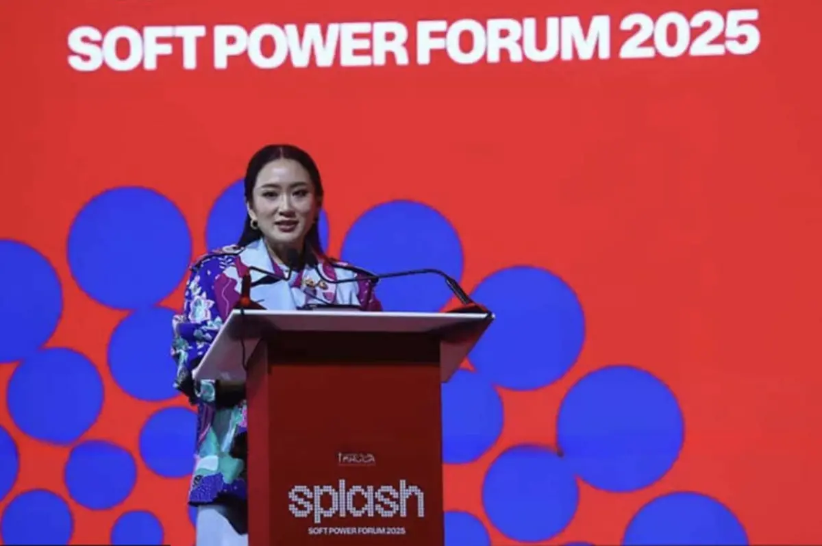 ▲遭到暫時停職的泰國總理貝東丹，出席在曼谷舉辦的「2025軟實力高峰會」。（圖／翻攝自Bangkok Post）