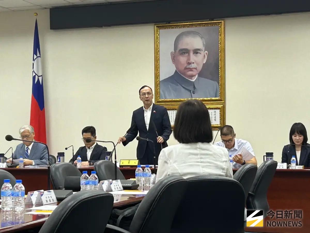 ▲國民黨主席朱立倫。（圖／記者林怡昕攝，2025.07.09）