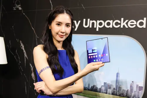 三星Galaxy Z Fold7。(圖/記者朱永強攝) ▲三星Galaxy Z Fold7。(圖/記者朱永強攝)