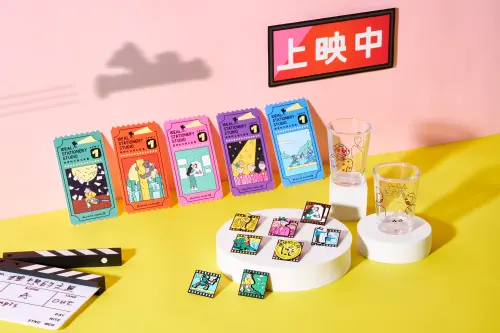 誠品會員在「2025理想的文具」5大展區單筆消費滿600元即贈獨家「電影票書籤」(每卡每日限贈一張)。(圖/誠品提供) ▲誠品會員在「2025理想的文具」5大展區單筆消費滿600元即贈獨家「電影票書籤」(每卡每日限贈一張)。(圖/誠品提供)