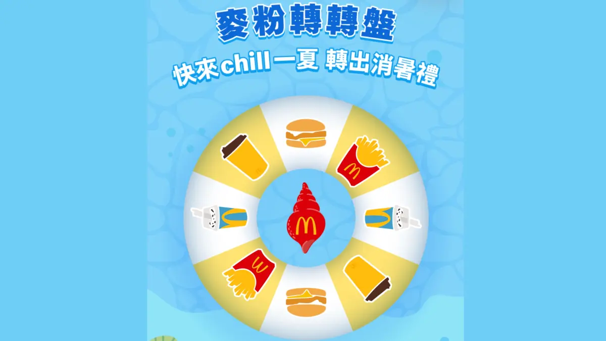 ▲7月暑假麥當勞APP全球版驚喜優惠，「麥粉轉轉盤」抽獎「天天買一送一」8大優惠券，新品「迷你Q紫薯」、麥香雞、麥香魚、大薯、OREO冰炫風、豬肉滿福堡等爽吃半價。漢堡王也買一送一。（圖／翻攝自麥當勞APP）
