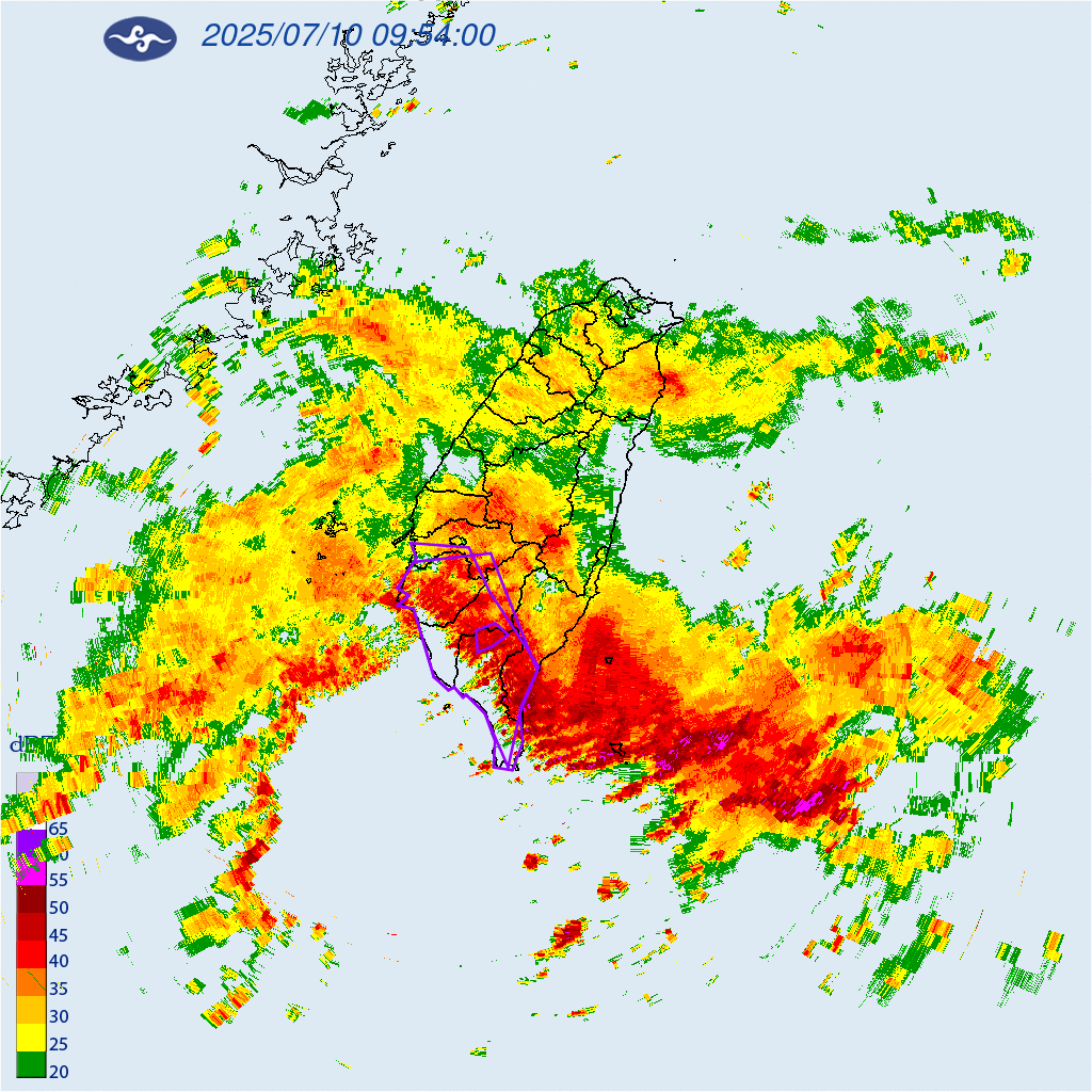 ▲氣象署持續發布大雷雨警戒。（圖／氣象署提供）