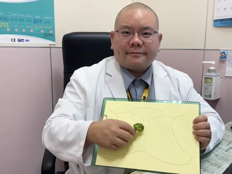 ▲大甲李綜合醫院泌尿科醫師黃品叡指出，一名男子沒性行為卻在會陰處長菜花(圖／醫院提供2025.7.10)