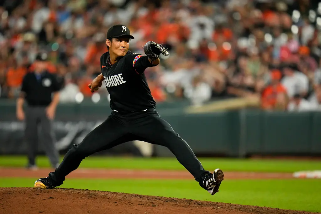 ▲藤浪晉太郎在上個月遭西雅圖水手釋出，根據日本媒體《Sponichi Annex》報導指出，日本職棒中央聯盟橫濱DeNA有意網羅藤浪晉太郎，以此補強球隊先發輪值深度。（圖／美聯社／達志影像）