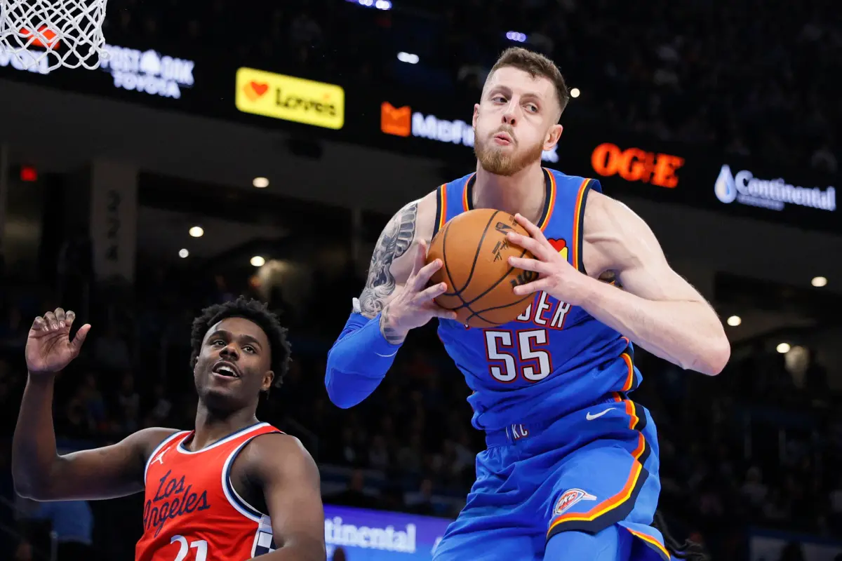 NBA／雷霆好慘！二當家剛回來、中鋒又傷了 竟仍打出19勝1敗戰績