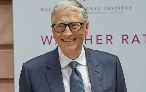 ▲王力宏參加的「太陽谷峰會」與會者還包含比爾蓋茲。（圖／美聯社／達志影像）