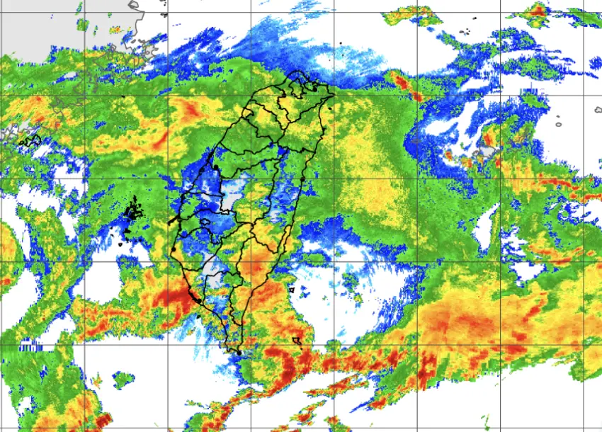 ▲今天全台降雨還是相當明顯，預計明天下午才會開始趨緩。（圖／翻攝氣象署官網）