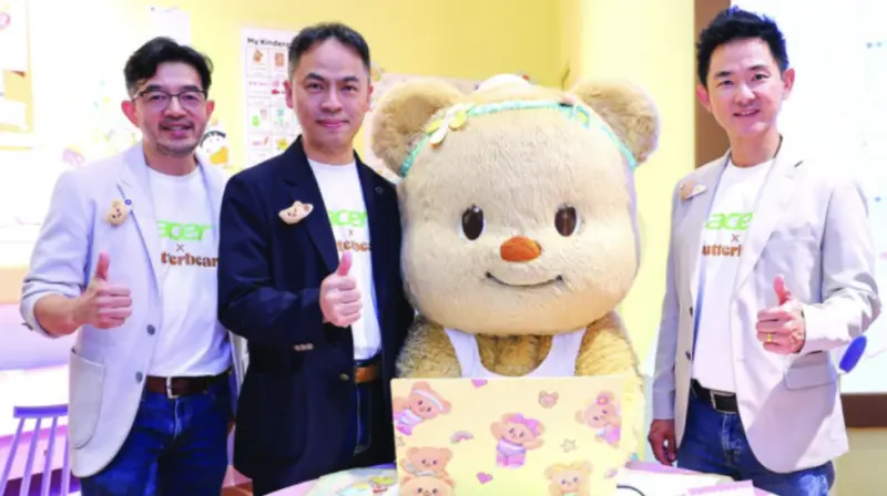 ▲筆電品牌Acer與泰國人氣角色「奶油熊」首度合作，推出限量筆記型電腦。（圖／翻攝自Bangkok Post）