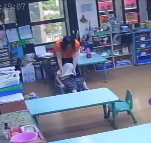 據查,該名施暴者不具教保資格,卻能進入教室管教孩童。(圖/高雄市議員李雅慧提供) ▲據查,該名施暴者不具教保資格,卻能進入教室管教孩童。(圖/高雄市議員李雅慧提供)