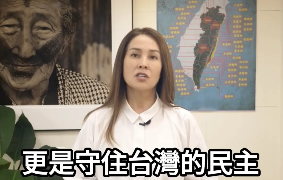 ▲立委高金素梅今（10）日錄影片為新竹市長高虹安抱屈，籲投下不同意罷免票。（圖／翻攝自高金素梅臉書）