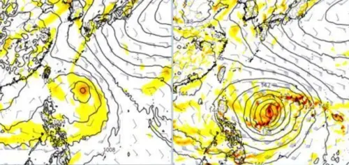▲第7天(17日20時)模擬圖顯示,台灣東方海面有熱帶系統存在,7天後是否帶來威脅?需再觀察。(圖/洩天機教室) ▲第7天(17日20時)模擬圖顯示,台灣東方海面有熱帶系統存在,7天後是否帶來威脅?需再觀察。(圖/洩天機教室)