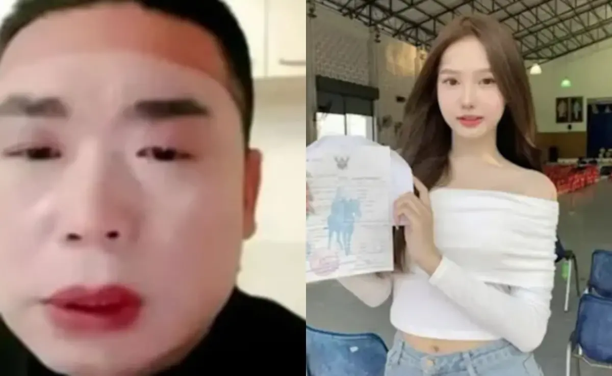 ▲南京偽娘「小紅（又稱紅姐、小紅叔）」的荒唐行徑不僅在中國爆紅，甚至迅速延燒至台灣和東南亞社群媒體。左為紅爺、右為泰國人妖。（圖／翻攝自臉書）