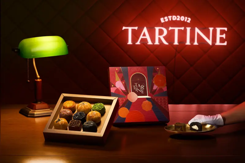▲唐緹Tartine搶先推出2025中秋登月禮盒，以「登月級獻禮」之姿華麗登場。（圖／唐緹Tartine提供）