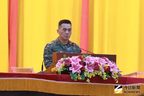 呂坤修司令提出「三軍一體、全軍一心」的團隊精神,實踐「親愛精誠」的信念 ▲呂坤修司令提出「三軍一體、全軍一心」的團隊精神,實踐「親愛精誠」的信念。(圖/記者莊全成攝,2025.07.11)