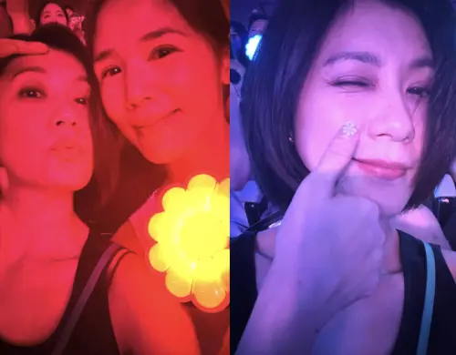 ▲賈靜雯和張心妍一起看GD演唱會。（圖／翻攝自IG）