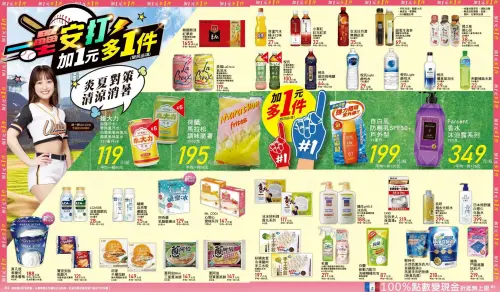 ▲家樂福即起眾多商品1元多一件。（圖／家樂福提供、記者整理）