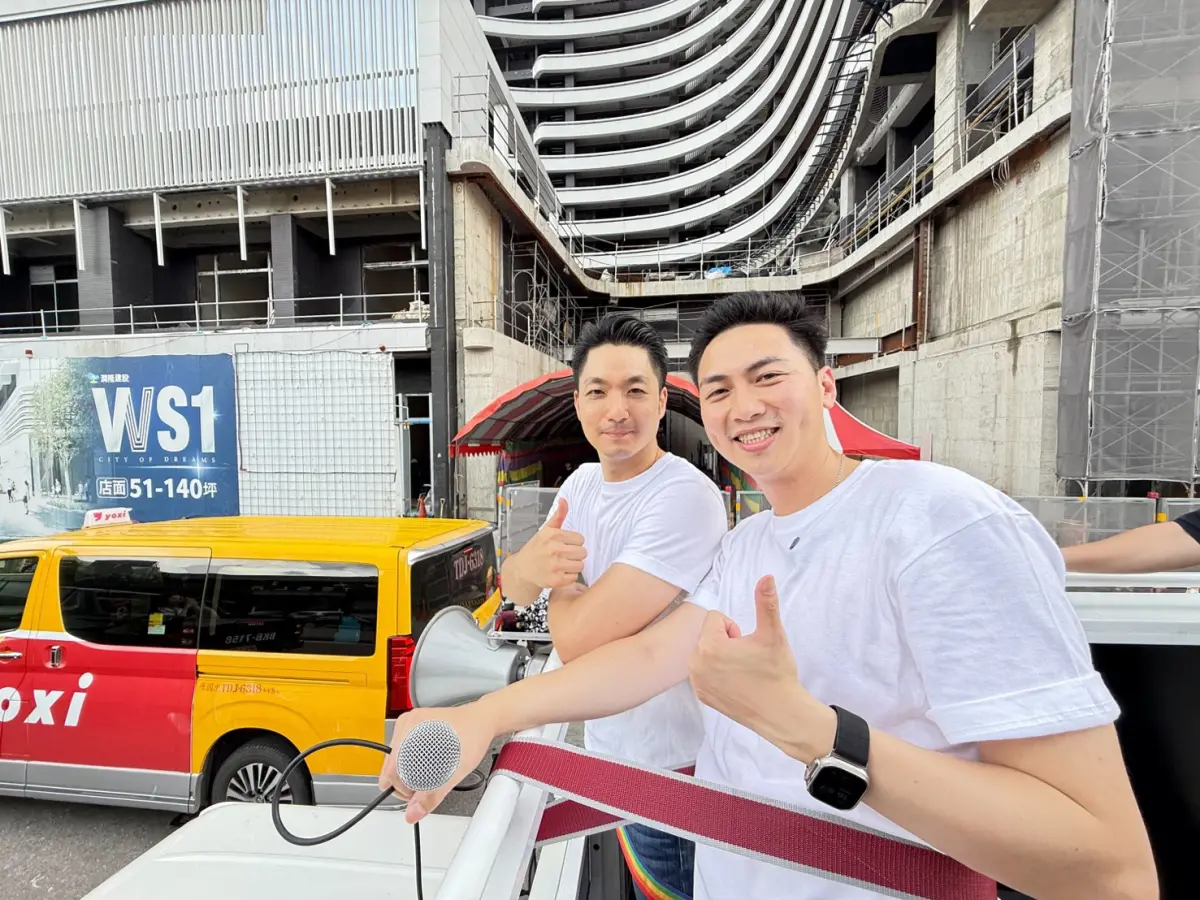 ▲台北市長蔣萬安假日南下台中，和在地立委廖偉翔合體宣傳反罷免。（圖／廖偉翔辦公室提供）