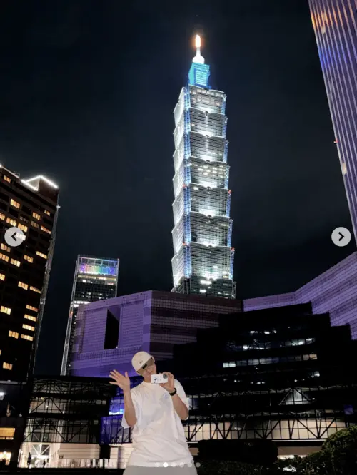 李到晛跟101合照實在太可愛。(圖/李到晛IG) ▲李到晛跟101合照實在太可愛。(圖/李到晛IG)