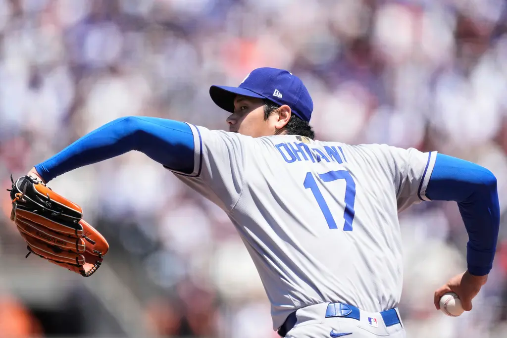 ▲日本二刀流巨星大谷翔平在本場比賽以第1棒、投手兼指定打擊身份先發上陣。投手方面繳出3局僅被擊出1支安打、送出1次保送、4次三振、無失分的精采成績。（圖／美聯社／達志影像）