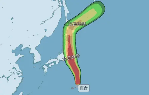 日本天氣危險了！百合颱風路徑直接飛撲　「3地區」風雨最劇烈
