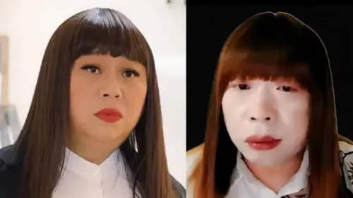 ▲林盛斌（左）曬出自己跟紅姐（右）的對比照，要粉絲說出「誰比較美」。（圖／翻攝自林盛斌IG）